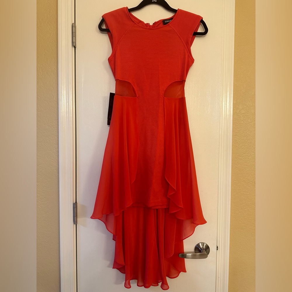 BEBE High Low Pink Dress